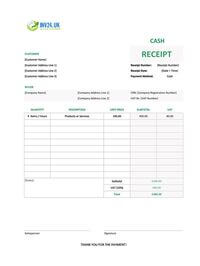 blank cash receipt template uk