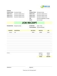 job receipt template uk