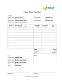 pawn shop receipt template uk