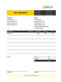 printable taxi receipt template uk