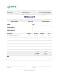 rmt receipt template uk