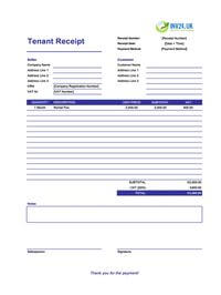 tenant receipt template uk