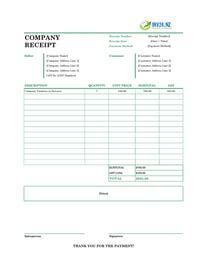 company receipt template new zealand