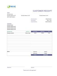 customer receipt template new zealand