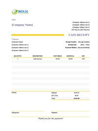 cafe receipt template singapore