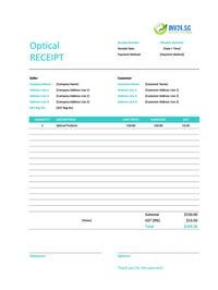 optical receipt template singapore