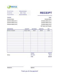 printable payment receipt template singapore