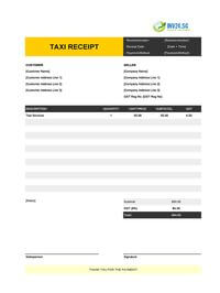 printable taxi receipt template singapore