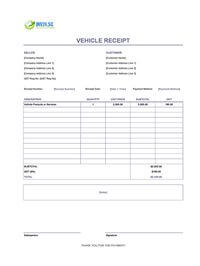 vehicle receipt template singapore