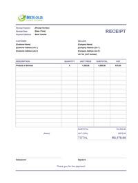 bank transfer receipt template south africa