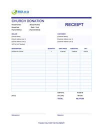church donation receipt template south africa
