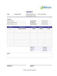 downloadable receipt template south africa