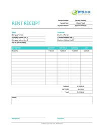 editable rent receipt template south africa
