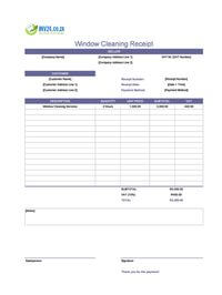 window cleaning receipt template south africa