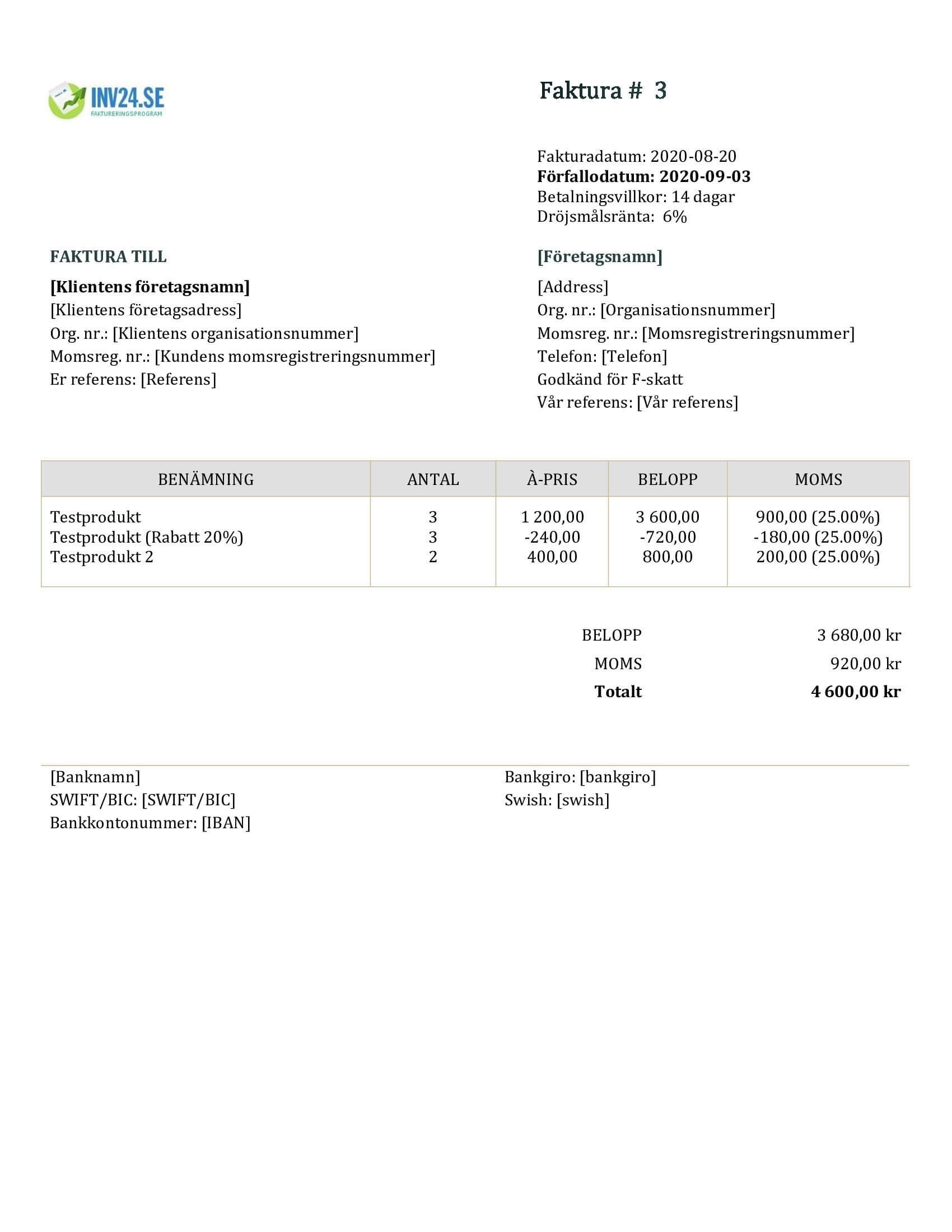 fakturamall doc fakturamall doc