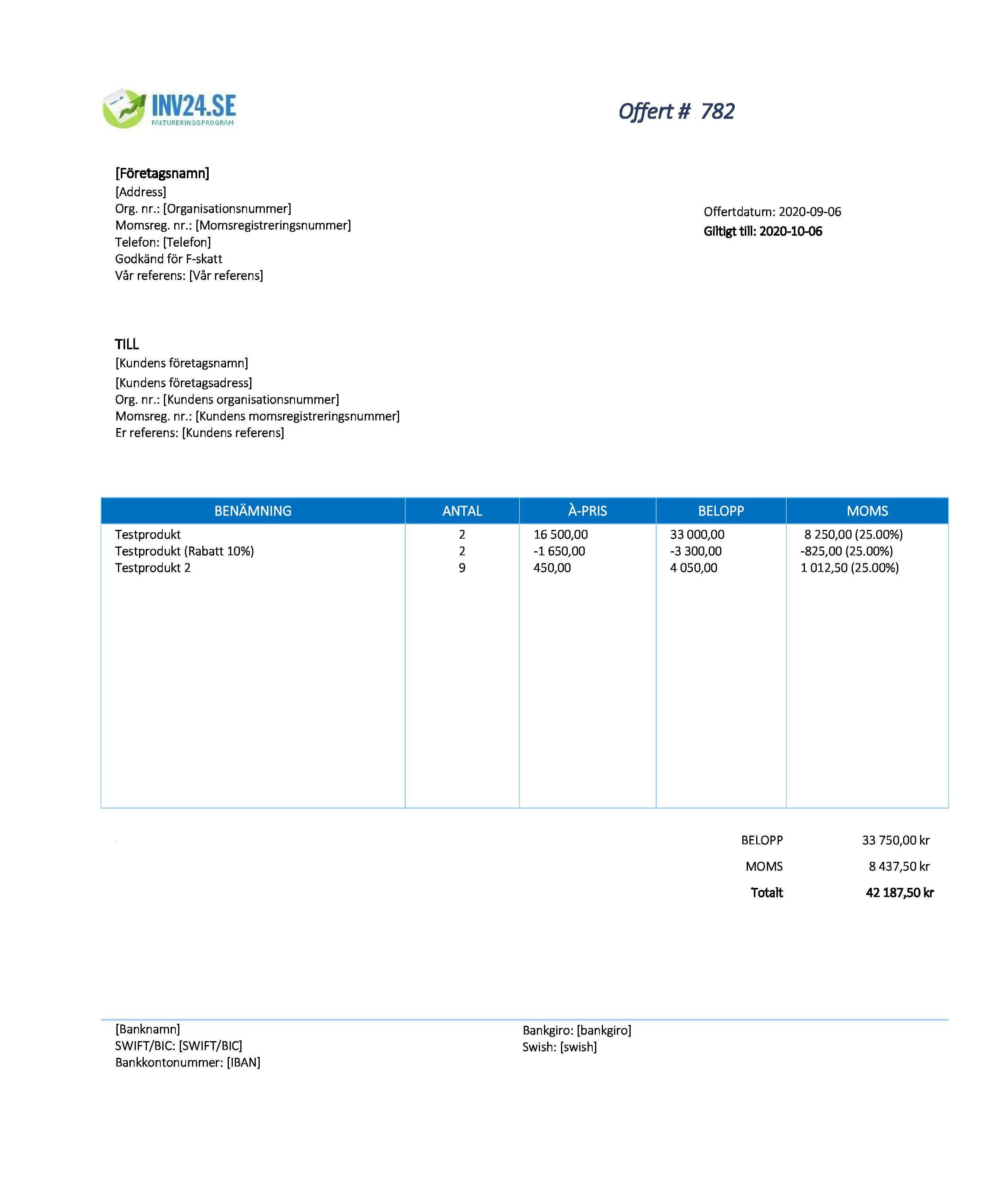 offertmall xls (Excel / Google Sheets) offertmall xls (Excel / Google Sheets)