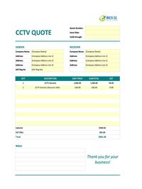 cctv quote template singapore