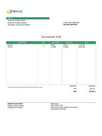 blank company invoice template singapore