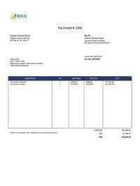 official construction invoice template singapore