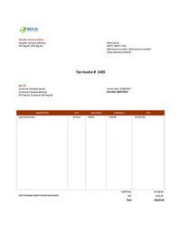 consulting invoice template singapore