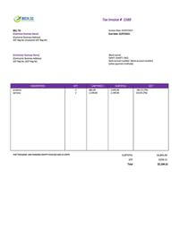 basic contractor invoice template singapore