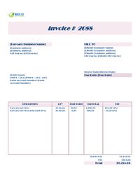 Daycare invoice template singapore