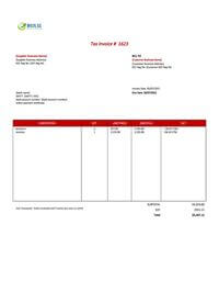 construction services editable invoice template singapore