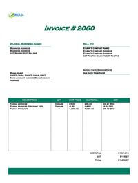 Floral invoice template singapore