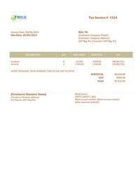 basic freelance invoice template singapore