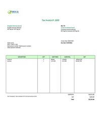 blank generic invoice template singapore