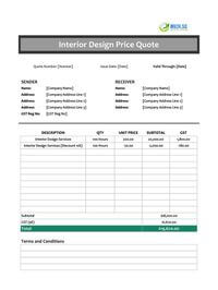 interior design quote template singapore interior design quote template singapore