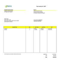 blank invoice layout singapore