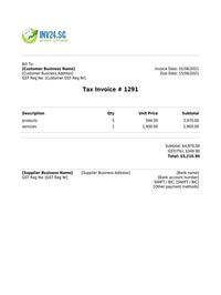 invoice template singapore invoice template singapore