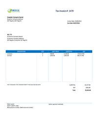 trucking invoice template xls singapore