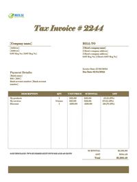 invoice template with bank details Singapore