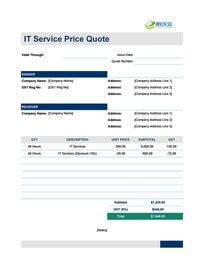it quote template singapore