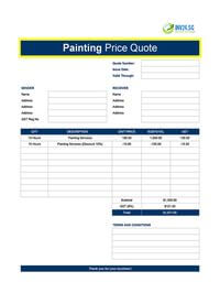 painting quote template singapore
