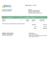 basic printable invoice template singapore