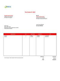 trucking professional invoice template singapore