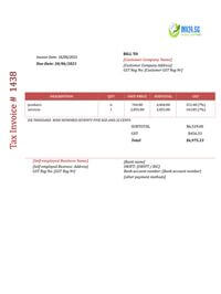 photography self employed invoice template singapore