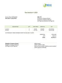 singapore tax invoice template