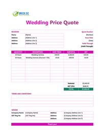 wedding quote template singapore wedding quote template singapore