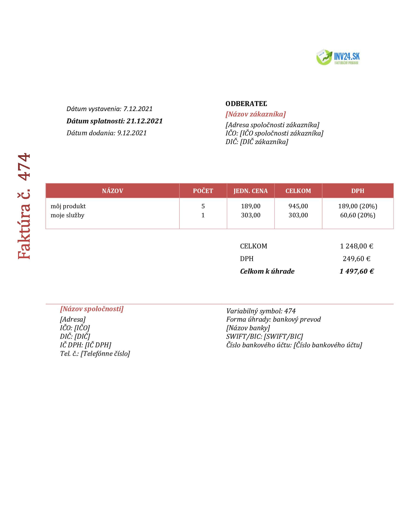 platca dph fakturuje neplatcovi DPH