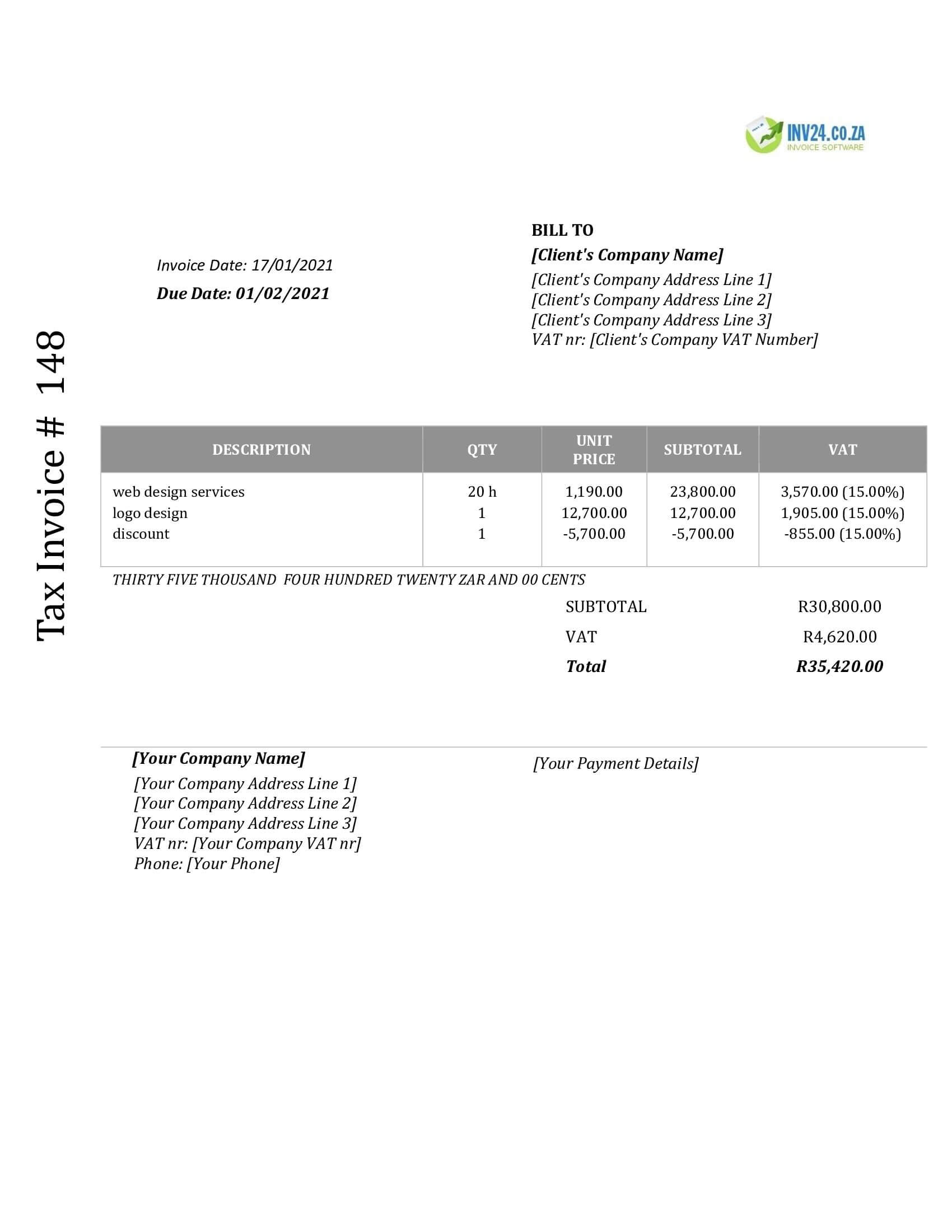 invoice design template south africa invoice design template south africa