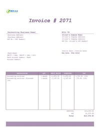 Accounting invoice template south africa Accounting invoice template south africa