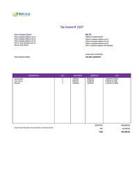 best invoice template south africa
