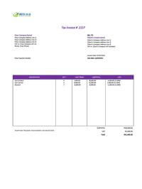 hvac best invoice template south africa