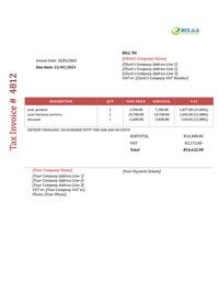 personal chef business invoice template south africa