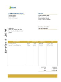 Car rental invoice template south africa Car rental invoice template south africa