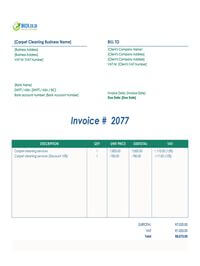 Carpet cleaning invoice template south africa Carpet cleaning invoice template south africa